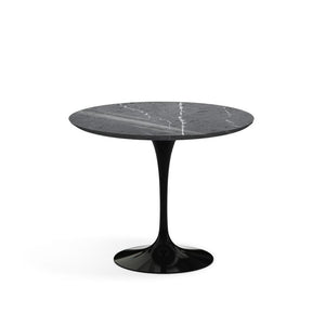Saarinen 35" Round Dining Table Dining Tables Knoll Black Grigio Marquina marble, Satin finish 