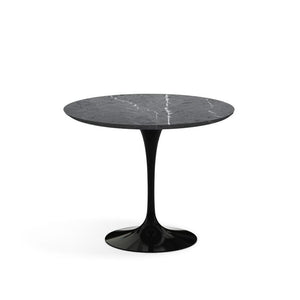 Saarinen 35" Round Dining Table Dining Tables Knoll Black Grigio Marquina marble, Shiny finish 