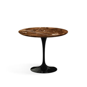 Saarinen 35" Round Dining Table Dining Tables Knoll Black Espresso marble, Shiny finish 