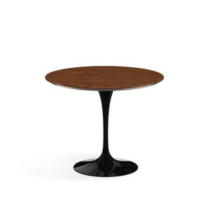Saarinen 35" Round Dining Table Dining Tables Knoll Black Light Walnut 