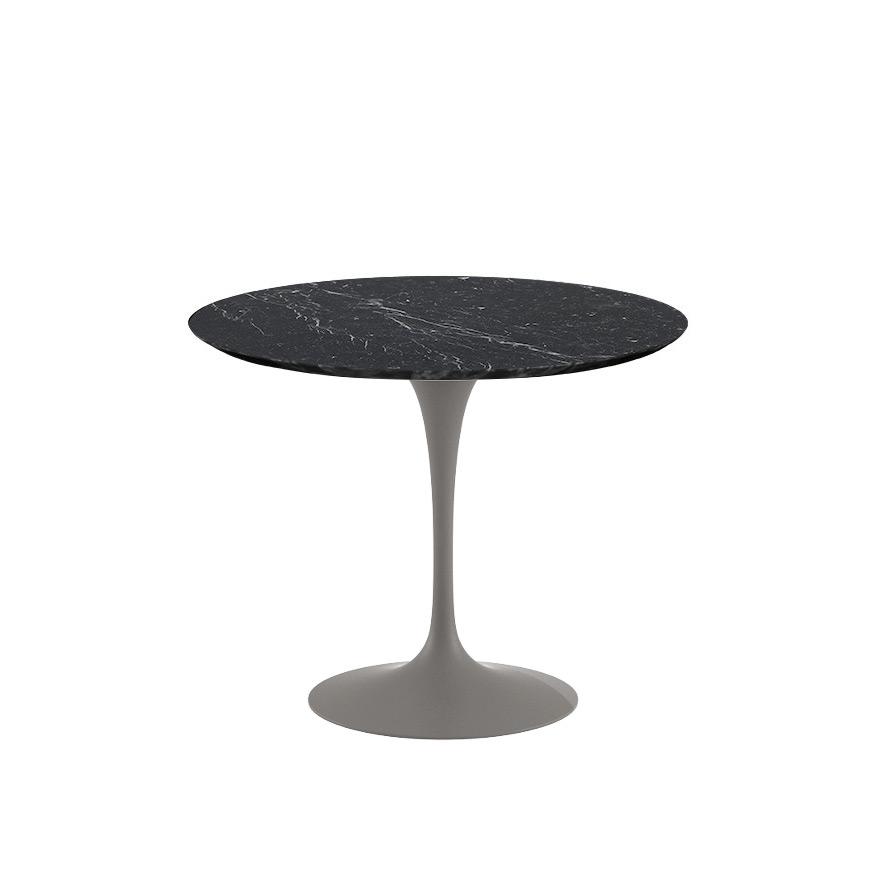 Saarinen 35" Round Dining Table Dining Tables Knoll Grey Nero Marquina marble, Satin finish
