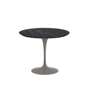 Saarinen 35" Round Dining Table Dining Tables Knoll Grey Nero Marquina marble, Satin finish 