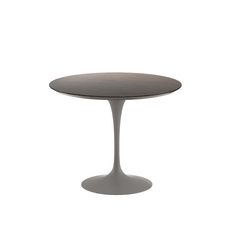 Saarinen 35" Round Dining Table Dining Tables Knoll Grey Slate, Natural