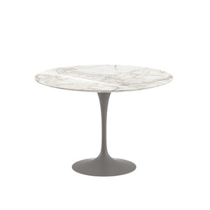 Saarinen 42" Round Dining Table Dining Tables Knoll Grey Calacatta Coated Marble 