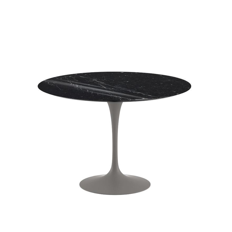 Saarinen 42" Round Dining Table Dining Tables Knoll Grey Nero Marquina Coated Marble