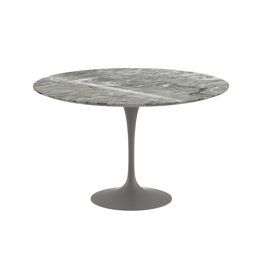 Saarinen 47" Round Dining Table Dining Tables Knoll Grey Grey marble, Shiny finish