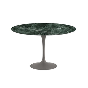 Saarinen 47" Round Dining Table Dining Tables Knoll Grey Verde Alpi marble, Shiny finish 