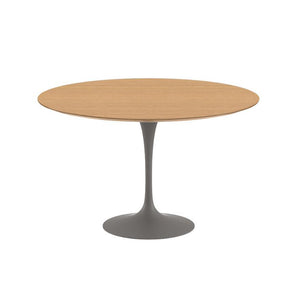 Saarinen 47" Round Dining Table Dining Tables Knoll Grey Light Oak 