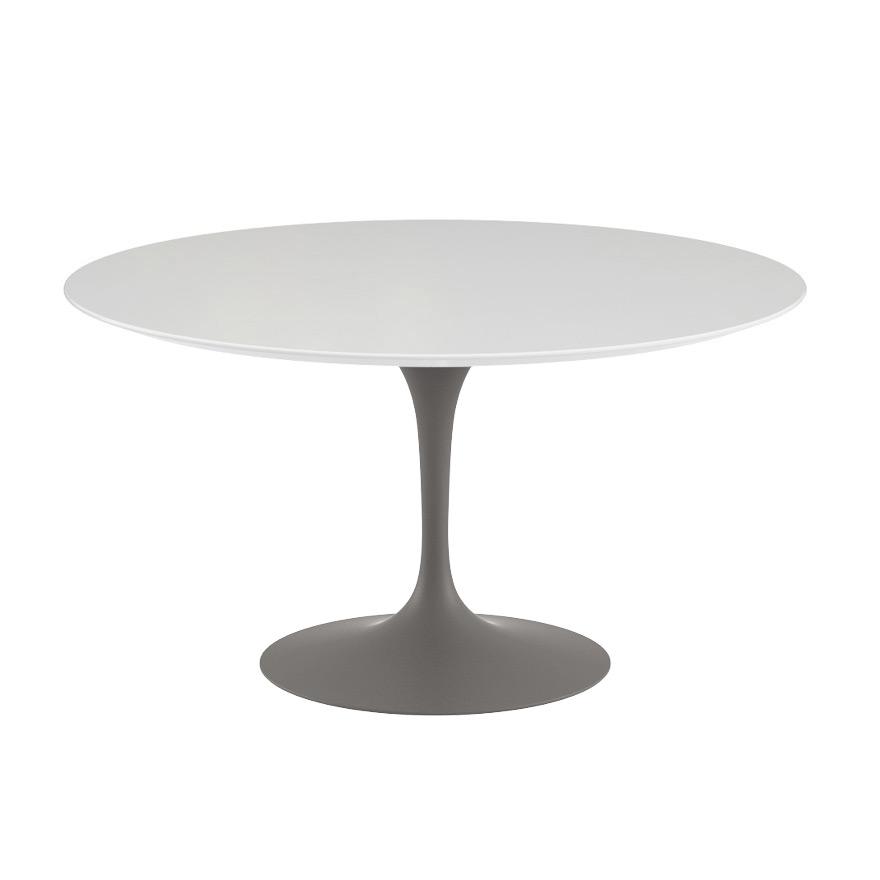 Saarinen 54" Round Dining Table Dining Tables Knoll Grey White laminate, Satin finish