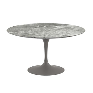 Saarinen 54" Round Dining Table Dining Tables Knoll Grey Grey marble, Satin finish 