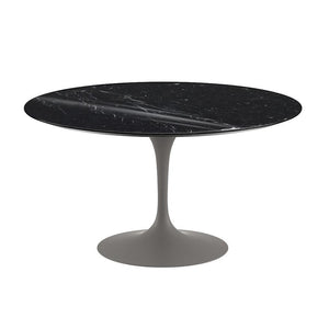 Saarinen 54" Round Dining Table Dining Tables Knoll Grey Nero Marquina marble, Shiny finish 