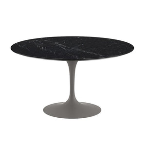 Saarinen 54" Round Dining Table Dining Tables Knoll Grey Nero Marquina marble, Satin finis 