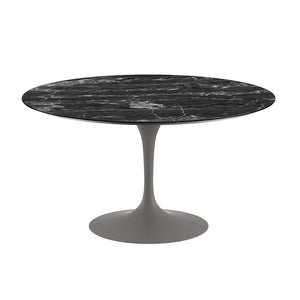 Saarinen 54" Round Dining Table Dining Tables Knoll Grey Portoro marble, Satin finish 