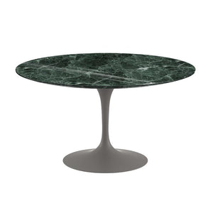Saarinen 54" Round Dining Table Dining Tables Knoll Grey Verde Alpi marble, Shiny finish 