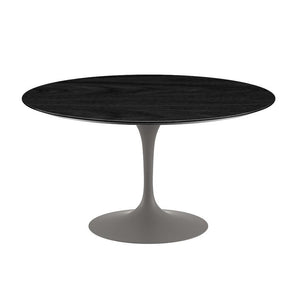 Saarinen 54" Round Dining Table Dining Tables Knoll Grey Ebonized Walnut 