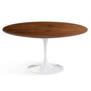 Saarinen 60" Round Dining Table Dining Tables Knoll White Rosewood 