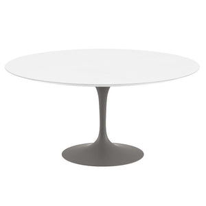 Saarinen 60" Round Dining Table Dining Tables Knoll Grey White laminate, Satin finish 