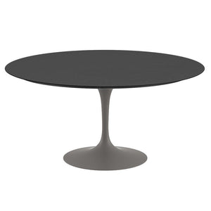 Saarinen 60" Round Dining Table Dining Tables Knoll Grey Black laminate, Satin finish 