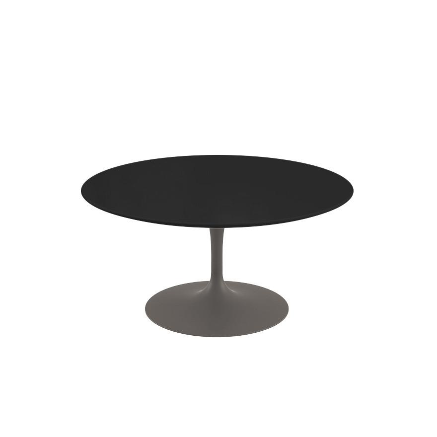 Saarinen Coffee Table - 35" Round Coffee Tables Knoll Grey Black laminate, Satin finish