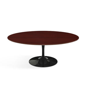 Saarinen Coffee Table - 42” Oval Dining Tables Knoll Black Reff Dark Cherry 