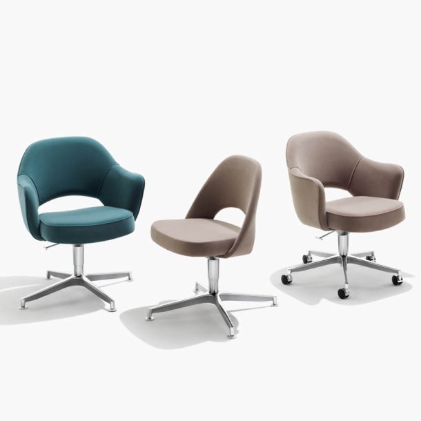 Saarinen Executive Arm Chair with Swivel Base task chair Knoll
