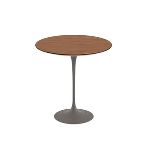 Saarinen Side Table - 20” Round side/end table Knoll Grey Light Walnut 