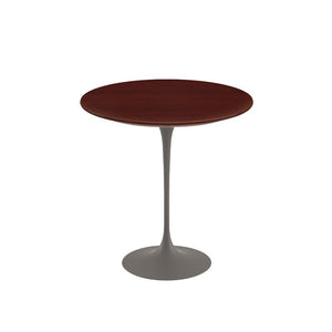 Saarinen Side Table - 20” Round side/end table Knoll Grey Reff Dark Cherry 