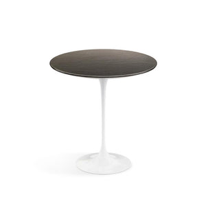 Saarinen Side Table - 20” Round side/end table Knoll White Slate, Natural 