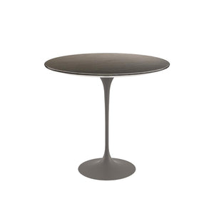 Saarinen Side Table - 22” Oval side/end table Knoll Grey Slate, Natural 