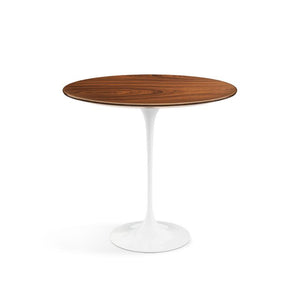Saarinen Side Table - 22” Oval side/end table Knoll White Rosewood 