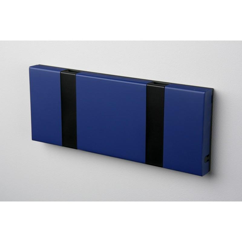 Knax Horizontal Colored Coat Hook Coat Hooks Loca 2 hooks Black Sapphire