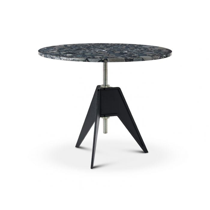 Screw Cafe Table With Round Top Dining Tables Tom Dixon 35.4" Dia. Pebble Marble
