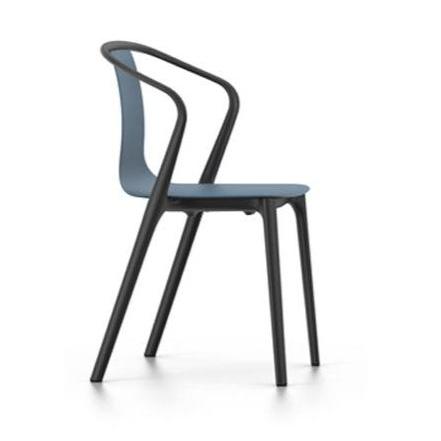 Belleville Armchair Plastic Outdoors Vitra Sea blue