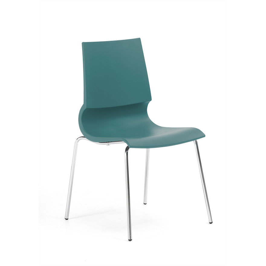Gigi Armless Chair Chairs Knoll Seafoam No Tablet Arms
