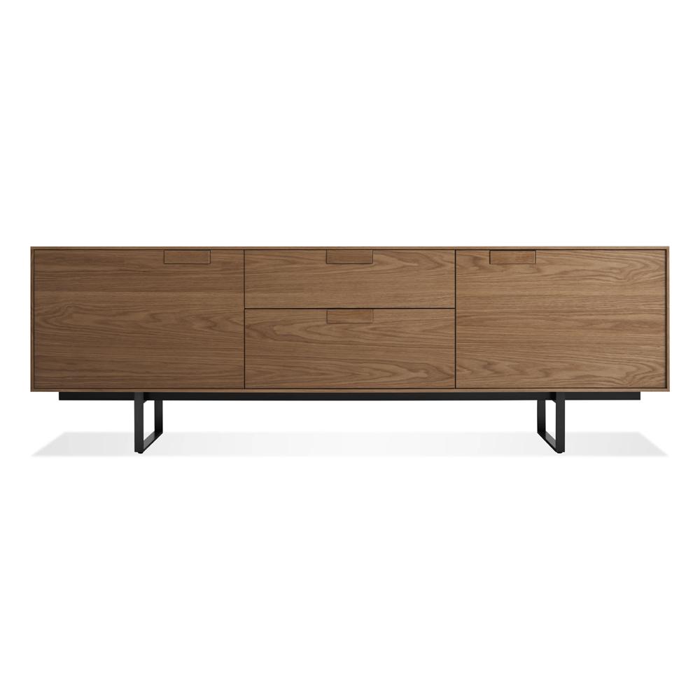 Series 11 2 Door/2 Drawer Console storage BluDot Walnut Oblivion