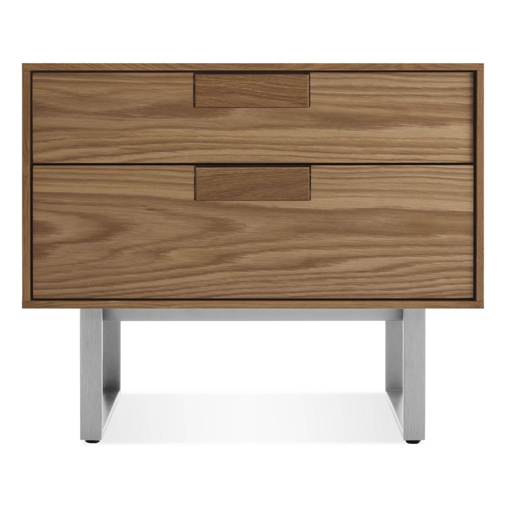 Series 11 Nightstand side/end table BluDot Walnut / Stainless Steel