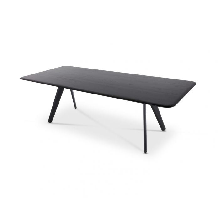Slab Dining Table Dining Tables Tom Dixon Large: 94.5 In Width Black
