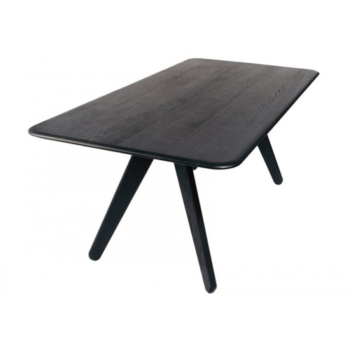Slab Rectangular Dining Table Dining Tables Tom Dixon Black