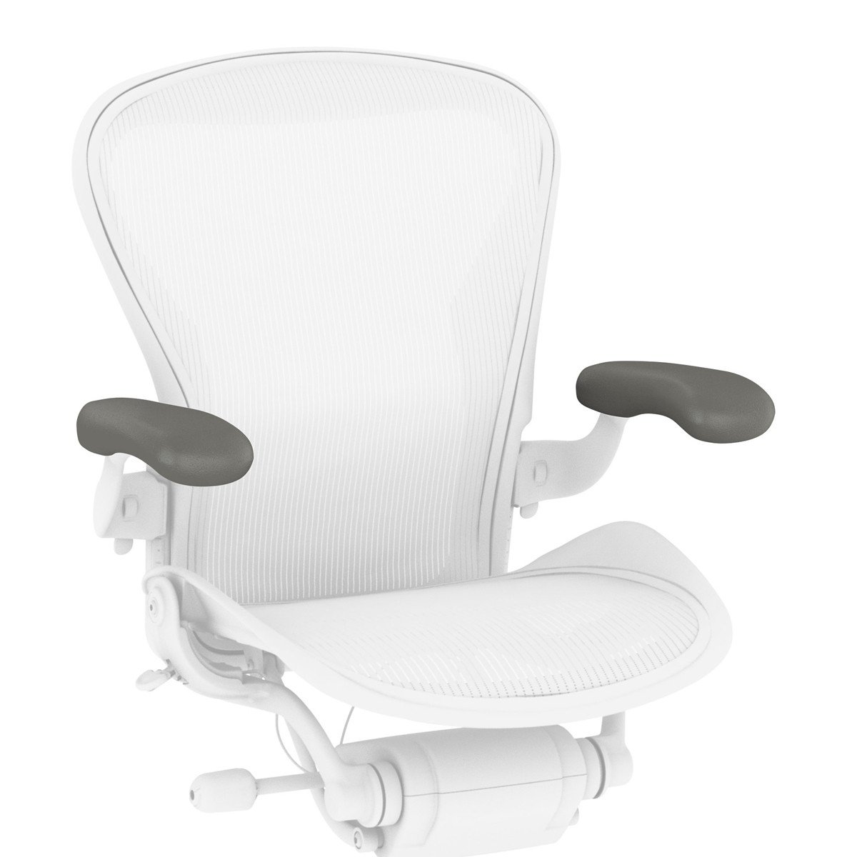 Aeron Classic Vinyl Armpads Accessories herman miller Smoke Vinyl Armpads, Set of 2