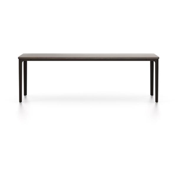 Plate Rectangular Table Coffee Tables Vitra 44.5"L x 16.25" W - smoked oak top - chocolate base