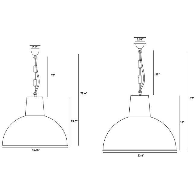 Spun Reflector Large Pendant Light ceiling lights Original BTC