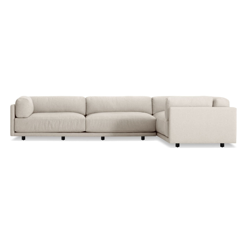 Sunday L Sectional Sofa sofa BluDot Sanford Linen Left