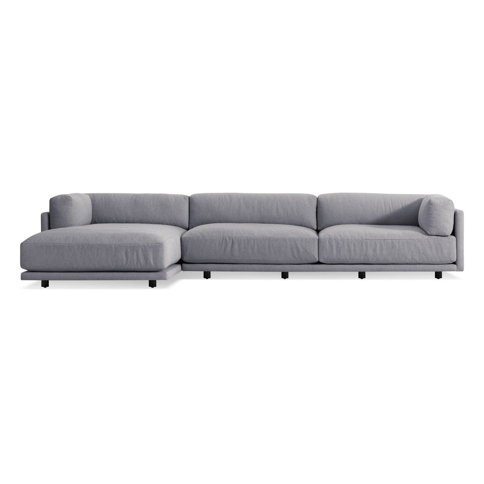 Sunday Sofa w/ Chaise Sofa BluDot Left Arm Agnew Blue