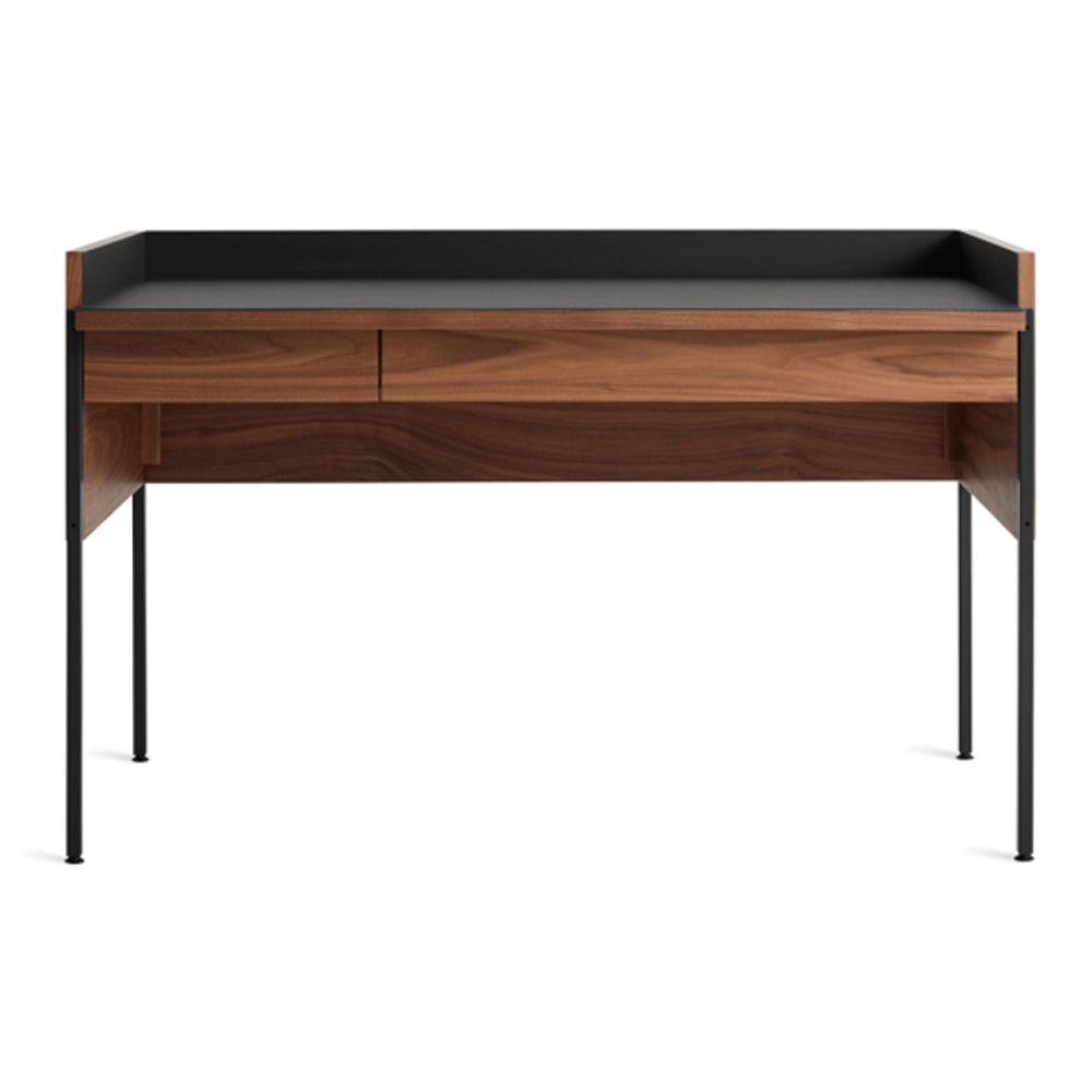 Tabloid Desk Desks BluDot Walnut / Oblivion