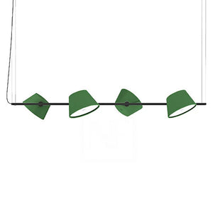 Tam Tam 4 - Linear Suspension Light suspension lamps Marset All Green 