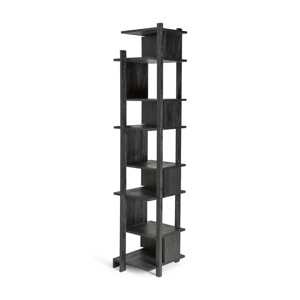 Teak Abstract Black Column storage Ethnicraft