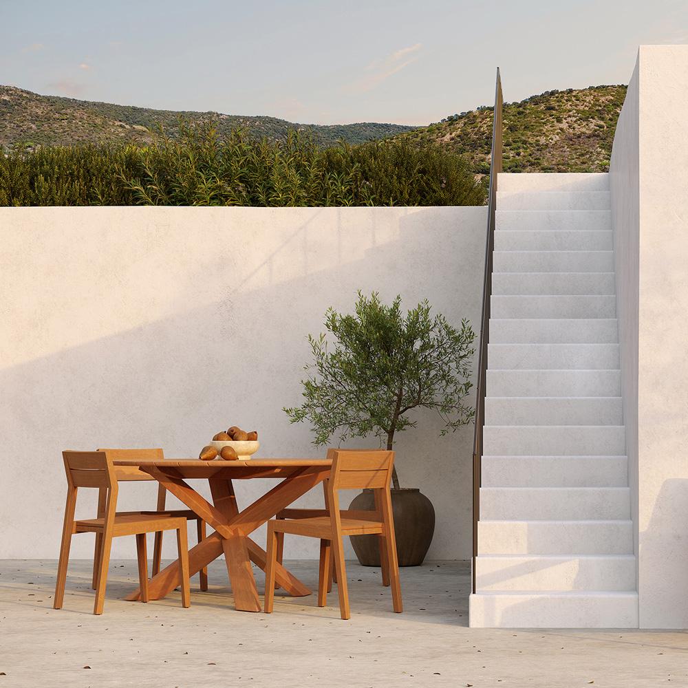 Teak EX 1 Outdoor Dining Chair Chairs Ethnicraft