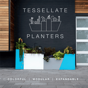 Tessellate Jut Planter planter Loll Designs 