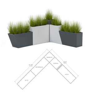 Tessellate Rectangle Planter planter Loll Designs 