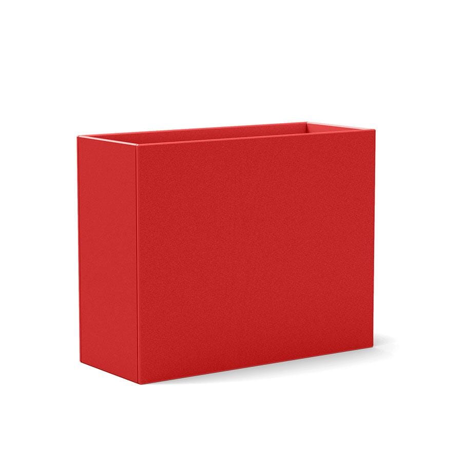 Tessellate Rectangle Planter planter Loll Designs Apple Red Rectangle 24